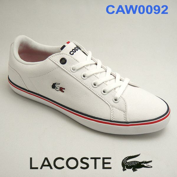 ラコステ スニーカー レディース キャンバス lerond caw0092 21G ホワイト/ホワイト 白 lacoste トリコロール 【10％OFF】靴シューズ 送料無料