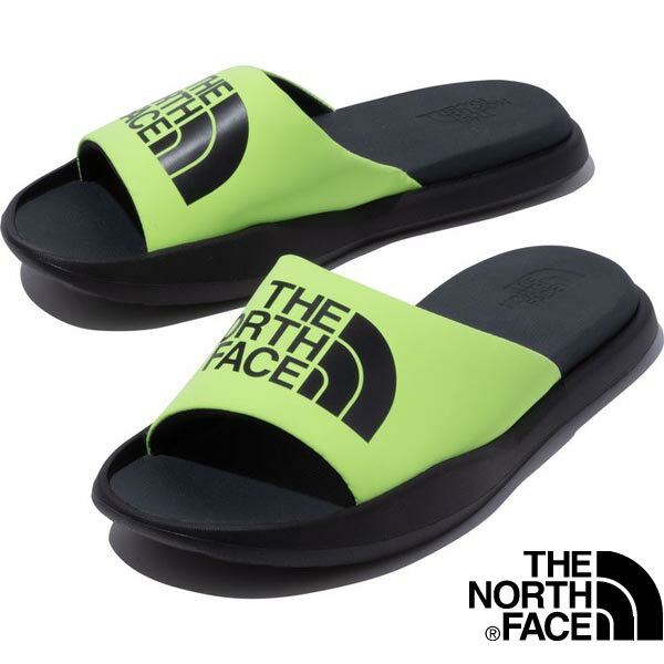 楽天シューズ＆スニーカーカワカミ靴店ノースフェイス メンズシャワーサンダル トリアーチスライド nf02356 LK THE NORTHFACE Triarch Slide スポーツ アウトドア LEDイエロー×TNFブラック 送料無料