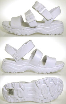 スケッチャーズ サンダル レディース 厚底ウェッジソール DLITES 2.0-STYLE ICON 111061 WHT ホワイト SKECHERS　SUNDAL ナースサンダル ストラップ 送料無料