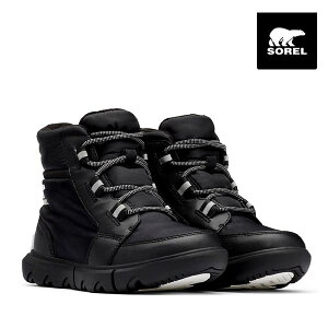 SOREL ソレル エクスプローラー2 カーニバルスポーツ ウォータープルーフ あったか防寒 レディース ブーツ スニーカー EXPLORER2 CARNIVAL SPORT WP BLACK nl4450-010 防水 送料無料