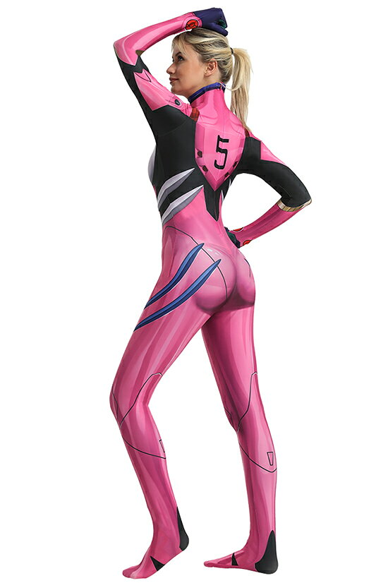 Asuka Langley EVA Cosplay Costume Side View