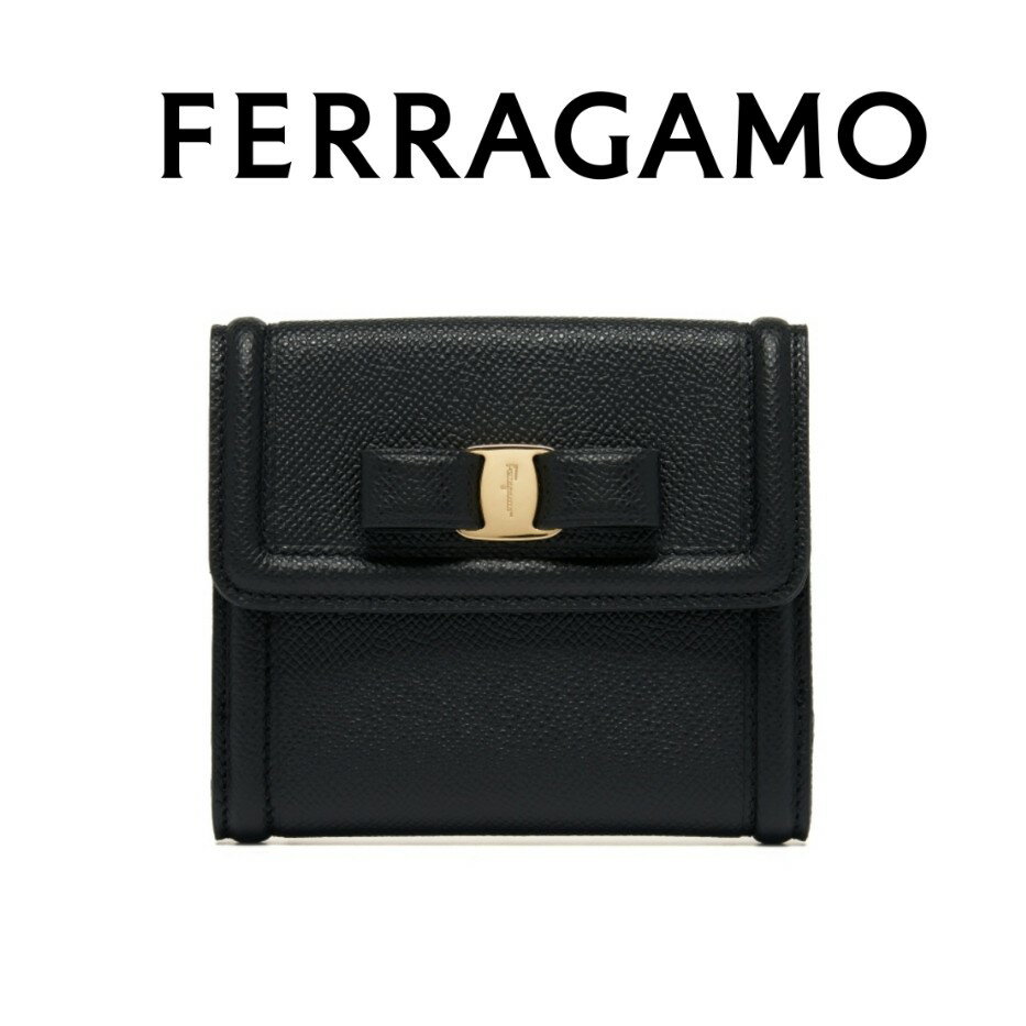 フェラガモ 財布（レディース） フェラガモ FERRAGAMO Salvatore ヴァラ・リボン 二つ折り財布 ヴァラ リボン 折りたたみ財布 財布 イタリア 正規品 22C911 0673755 新品 送料無料