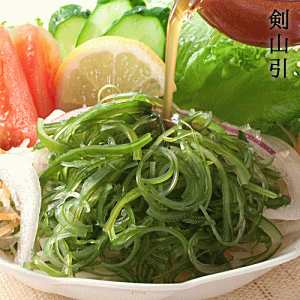岩手県釜石産 剣山引400g 三陸産 茎わかめ わかめ 海藻 ワカメ 生わかめ 塩蔵わかめのサムネイル