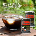 黒烏龍茶 お試し2袋セット 400g(5g×40P×2袋)で送料無料！お得なティーパックタイプが登場☆黒烏龍茶 ティーバッグ 黒烏龍茶 宅配便