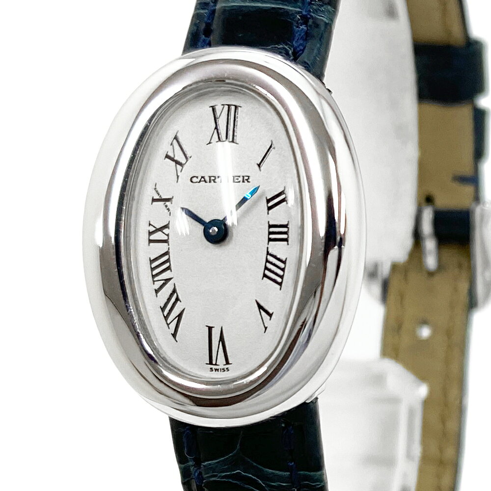[中古] カルティエ ミニ ベニュワール W1518956 クォーツ K18WG ホワイトゴールド ...