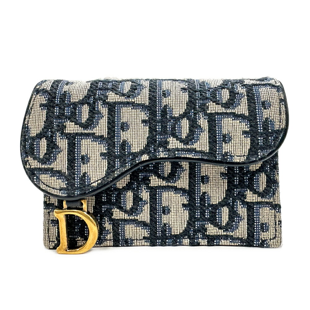 [中古] ディオール サドルブルーム カードホルダー S5611CTZQ_M928 カードケース ディオールオブリーク..