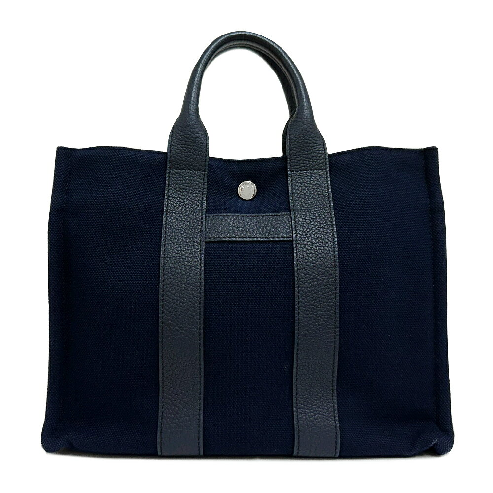 Rakuten - [中古] エルメス サックアーネ PM トートバッグ ブルーマリン×ブルーインディゴ トワルアッシュ×ネゴンダ 050564CK-AC キャンバス HERMES