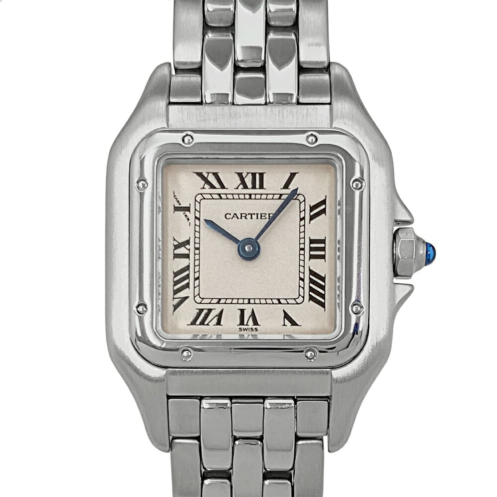 [中古] カルティエ パンテール クラシック&フィガロ SM W25033P5 クォーツ ステンレススチール 鏡面×ヘ..