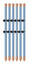 アポロ 電気柵 碍子2個付 50本組 鋼管ポール+ガイシ AP-PL900GB