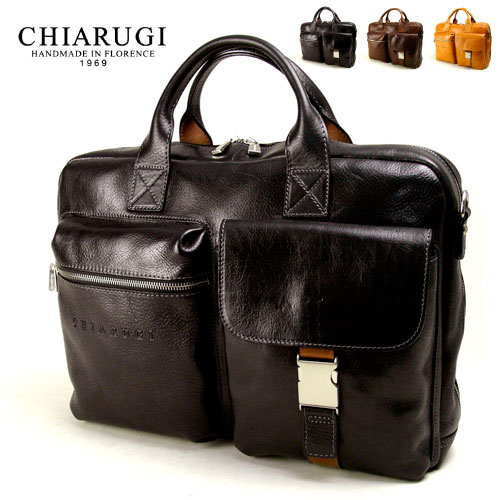 CHIARUGI キアルージ 牛革 ビジネスバッグ Art.94551