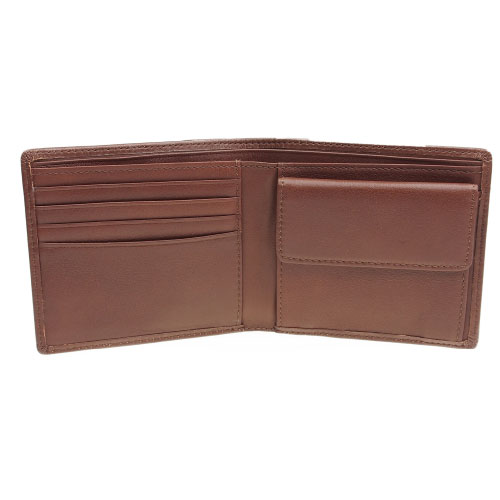 【送料無料】二つ折り財布 牛革 小銭入れ付き ...の紹介画像3