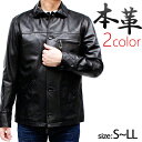日本製 ホース 革ジャン 本革 メンズ トラッカージャケット ステンカラー 馬革 S/M/L/LL ブラック ブラウン 7878
