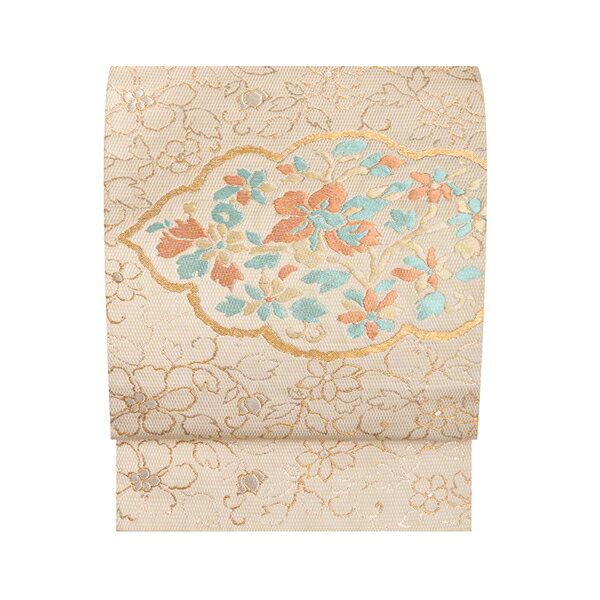 樂天商城 - 花唐草に花文本袋帯【中古】