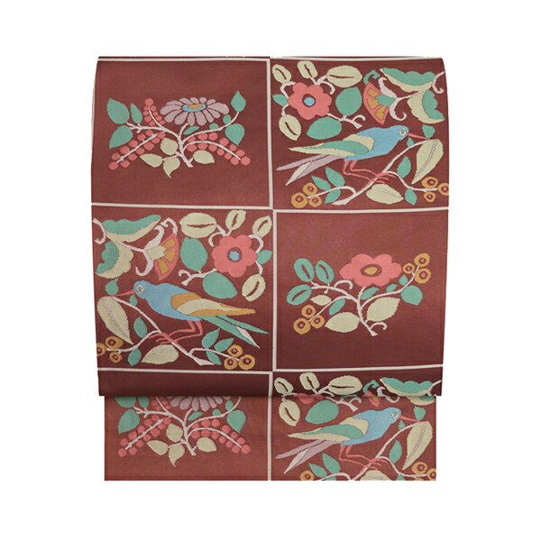 乐天商城 - 市松取に花鳥模様袋帯【未着用品】