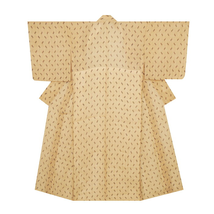 人間国宝　平良敏子重要無形文化財　喜如嘉の芭蕉布ミダングミー模様　夏着物【お仕立て替え済】のサムネイル