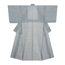 本場越後上布矢鱈格子模様 単衣着物【未着用品】
