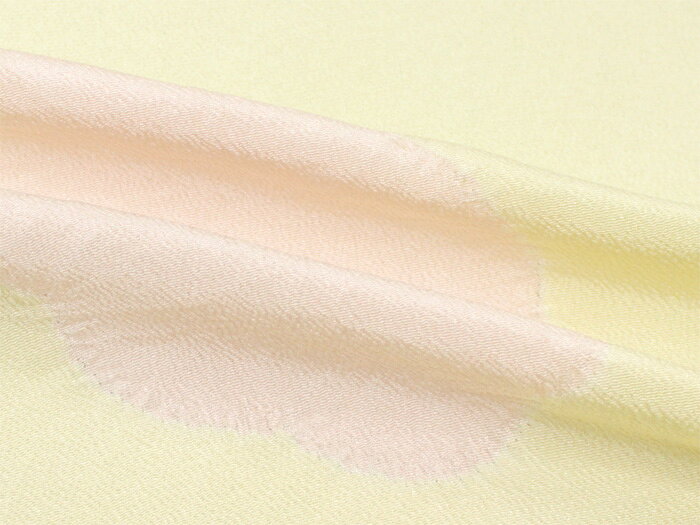 【おつとめ品！】帯揚げ絞り染飛行機黄色絹100％工芸キモノ野口銀座かわの屋オリジナル限定品【新品】