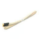 和小物さくら夏帯締め白地大和矢柄撚房レース向日葵色×白色絹100%【新品】