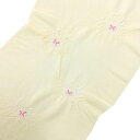 【おつとめ品!】夏帯揚げ絽 カニの絞り薄い砥粉色地に赤橙色【新品】