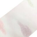 和小物さくら帯揚げ丹後ちりめん縫取雲三色暈し桜色に紅梅色と梅鼠色と若緑色【新品】(4)
