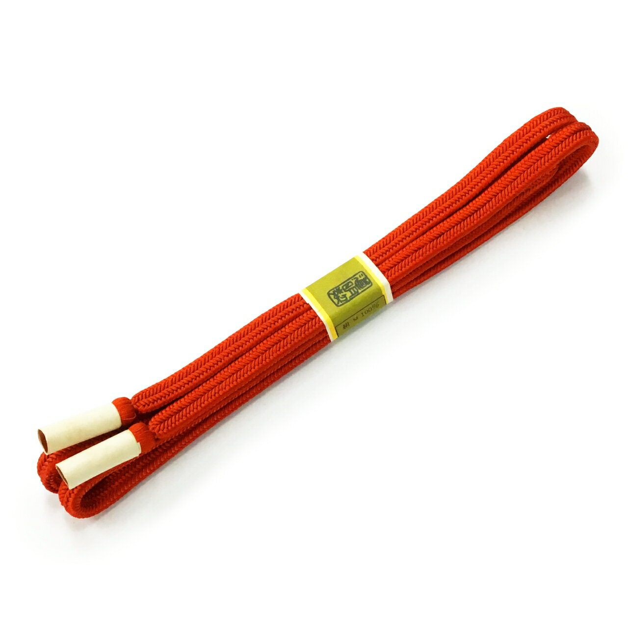 樂天商城 - 道明帯締め冠組　無地濃い赤橙色【未着用品】