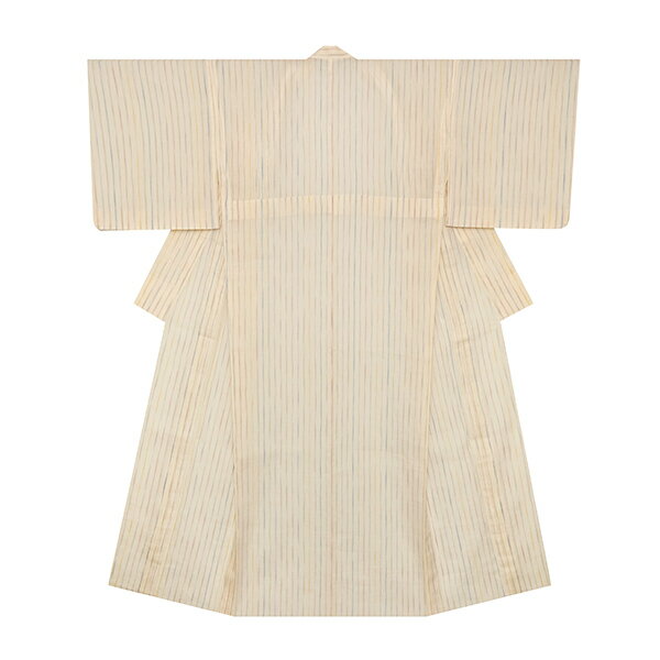 Rakuten - 多色使い縞模様　小千谷ちぢみ麻　単衣着物【未着用品】