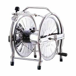 【散水パーツ】グリーンライフ SH-S 20〜25m巻用 ホースリール ステンレス 園芸 ガーデニング
