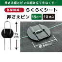 第一ビニール らくらくシート押さえピン 15cm 10本組