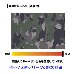 南栄　軽トラック幌　KH-7 用張替幌シート　迷彩【送料無料】