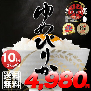 29年産 北海道産 ゆめぴりか 10kg (5kg×2袋セット)＜白米＞ 【送料無料】【北海道米 送料込み 米 お米 真空パック選択可】