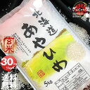 令和2年産 北海道産 あやひめ 玄米 30kg (5kg×6袋セット)＜玄米／白米／分づき米＞ 【送料無料】【北海道米 送料込み 米 お米 真空パック選択可】