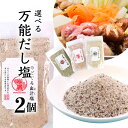 【選べる2個セットメール便で送料無料(2cm)】 はぎの食品 三角屋水産 だし塩（真鯛・あご・のどぐろ・しじみ・伊勢えび・雲丹・甘海老・鰹・牡蠣）160g×いずれか2個 ※メール便配送出汁塩 鯛塩 真鯛のだし塩 1000円ポッキリ [T.1534.2.SE]