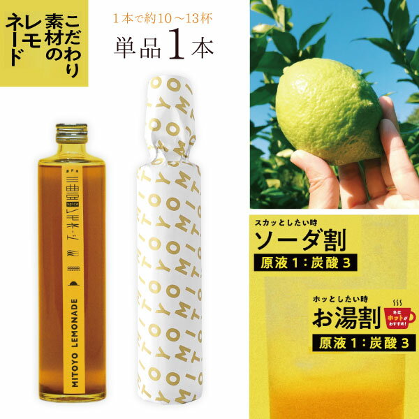 【送料無料】 瀬戸内 三豊スパイスレモネード 500ml×1本 ※北海道・九州・沖縄県は送料無料対象外 レモネードベース 瀬戸内レモン レモネード [T.3404.2B.SE]