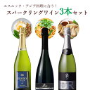 【3本セット送料無料】エスニック・アジア料理に合うスパークリングワイン3本セット750ml×3本<ワインセット>※沖縄県は送料無料対象外スパークリング 泡 辛口...