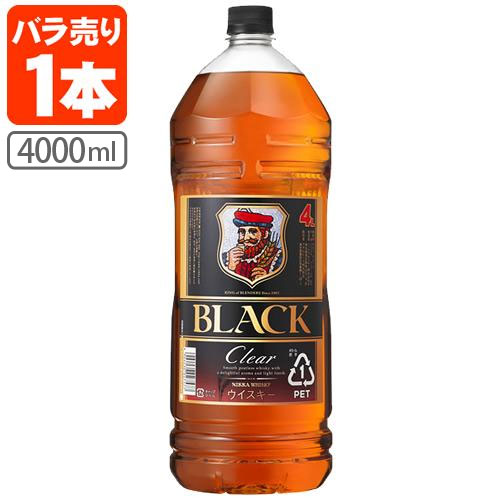 【送料無料】 アサヒ ニッカ ブラックニッカ クリア 37度 4000ml(4L)×1本 ※沖縄県は送料無料対象外 ウイスキー ジャパニーズウイスキー 国産ウイスキー Black NIKKA Clear 黒 [T.001.4596.1.SE]