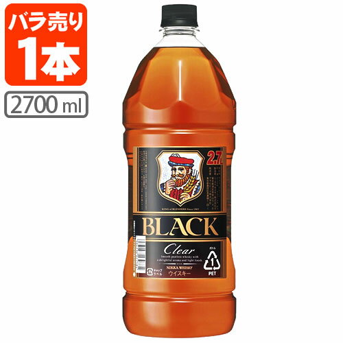  アサヒ ブラックニッカクリア 37度 2700ml(2.7L)×1本 ※北海道・九州・沖縄県は送料無料対象外 ウイスキー ジャパニーズウイスキー 国産ウイスキー Black NIKKA Clear 黒 