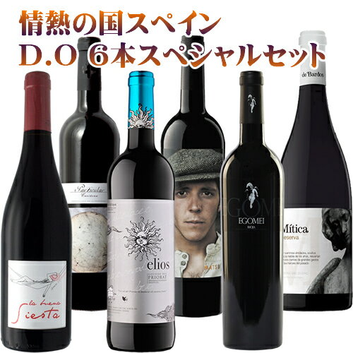 6本セット 情熱の国スペインD.O6本スペシャルセット<ワインセット>※北海道・九州・沖縄県は対象外スペインセット T..74