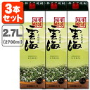 【3本セット送料無料】本格そば焼酎 雲海 25度2700ml...
