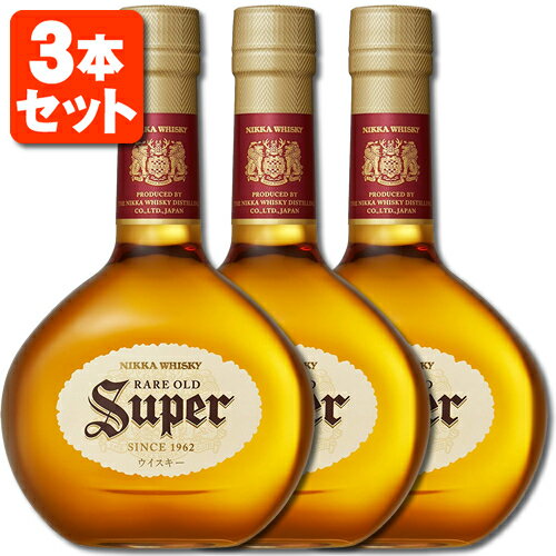 【3本セット送料無料】アサヒ スーパーニッカ 43度 700ml×3本※北海道・九州・沖縄県は送料無料対象外ウイスキー ジャパニーズウイスキー 国産ウイスキー Super [T.001.3474.1.SE]