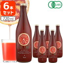 テルヴィス オーガニック ブラッドオレンジジュース 720ml×6本※北海道・九州・沖縄県は送料無料対象外で＜瓶飲料＞＜ジュース＞ 