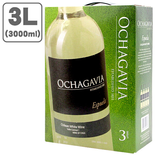 チリワイン 【送料無料】 ビーニャ オチャガビア エスプレア ホワイト (白ワイン) 3000ml(3L)×1本 ※北海道・九州・沖縄県は送料無料対象外 バッグインボックス ボックス チリワイン 白ワイン 大容量 バッグ・イン・ボックス [T.013.2384.5.SE]