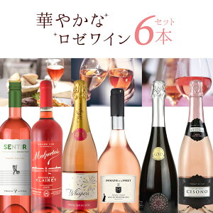 【7月おまけ企画】【6本セット送料無料】すべてのロゼ好きに贈る華やかな ロゼワイン6本セット 750ml×6本＜ワインセット＞※沖縄県は送料無料対象外ロゼ[T.3982.0.SE]