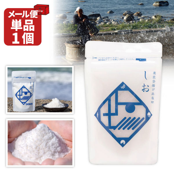 【メール便で送料無料(2cm)】 Ante 奥能登揚げ浜塩田しお 80g×1袋 ※メール便配送塩 調 ...