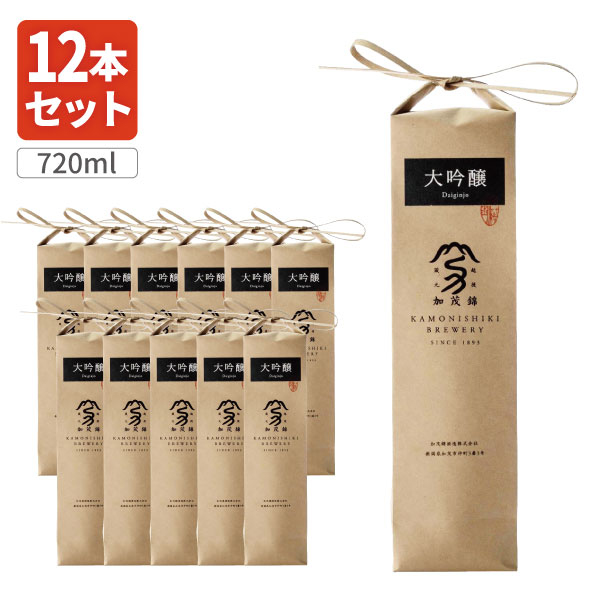 【12本セット送料無料】加茂錦 無濾過酒 大吟醸 米袋入り 720ml×12本[2ケース]※沖縄県は送料無料対象外 かもにしき むろか 加茂錦酒造 大吟醸酒 新潟県 [T471.2340.6.SE]