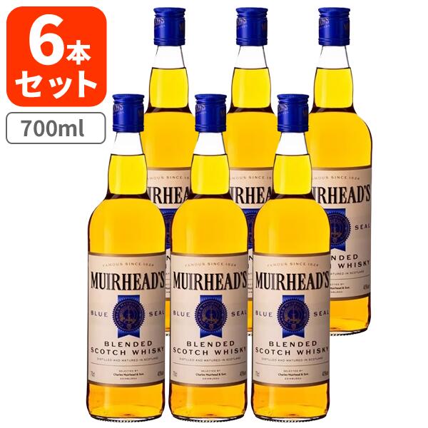 【6本セット送料無料】ミューラーヘッド ブルーシール 40度 700ml×6本 ※沖縄県は送料無料対象外 スコッチ ウィスキー[T.1958.-.SE]