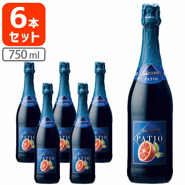 【6本セット送料無料】ドネリ・パティオ・フリッツァンテ・アランチャ・ロッサ（ブラッドオレンジ） 750ml×6本※沖縄は送料無料対象外ワイン 甘口 イタリア フレーバーワイン 甘口スパークリング[T1.2109.-.SE]