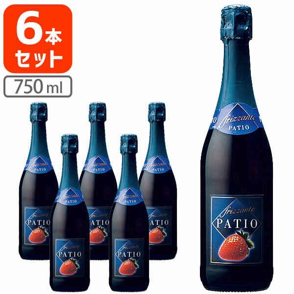 【6本セット送料無料】ドネリ・パティオ・フリッツァンテ・フラーゴラ（苺） 750ml×6本※沖縄県は送料無料対象外ワイン 甘口 イタリア ストロベリー フレーバー 甘口スパークリング[T1.2109.-.SE]