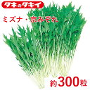 ミズナ・京みぞれ 約 300粒 ペレット タキイ交配 花壇 生育旺盛 ミズナ 混合種子 種子 種 栽培 通販 タキイ