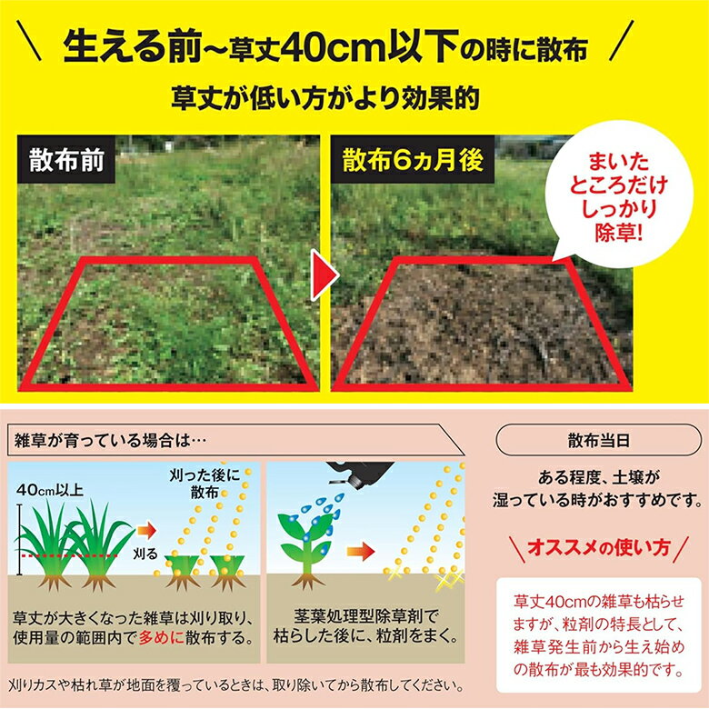 発芽を抑えて長く効く！ 除草剤 レインボー薬品 ネコソギベスト I 粒剤 2kg 除草剤...