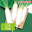 ダイコン 三太郎 タキイ交配 7ml 家庭菜園 野菜 種 種子 種まき だいこん 大根 栽培 農業 野菜作り 野菜 おすすめ タキイ 通販 通年 春まき 夏まき 作りやすい